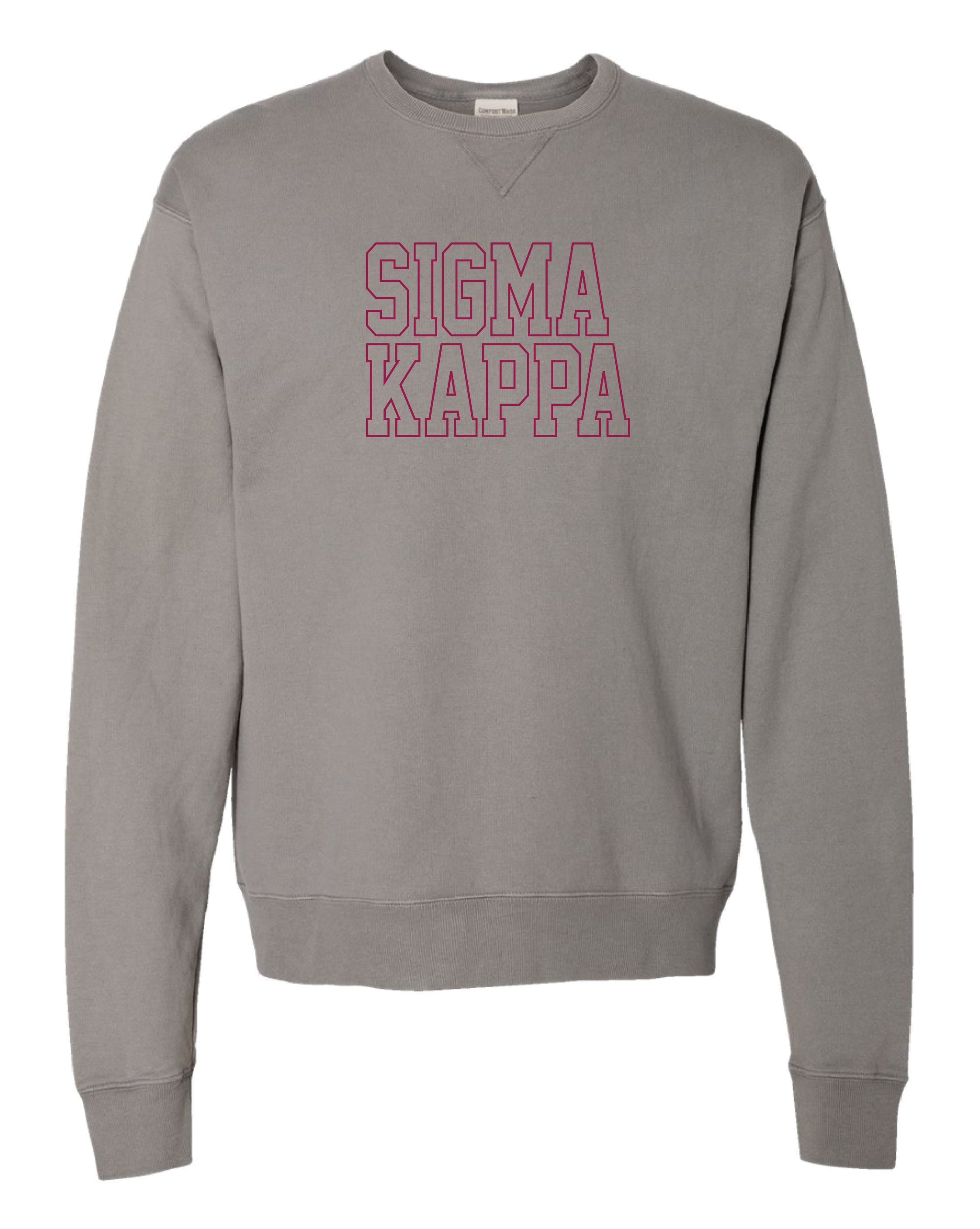 Sigma Kappa Block Letter Embroidered Crewneck