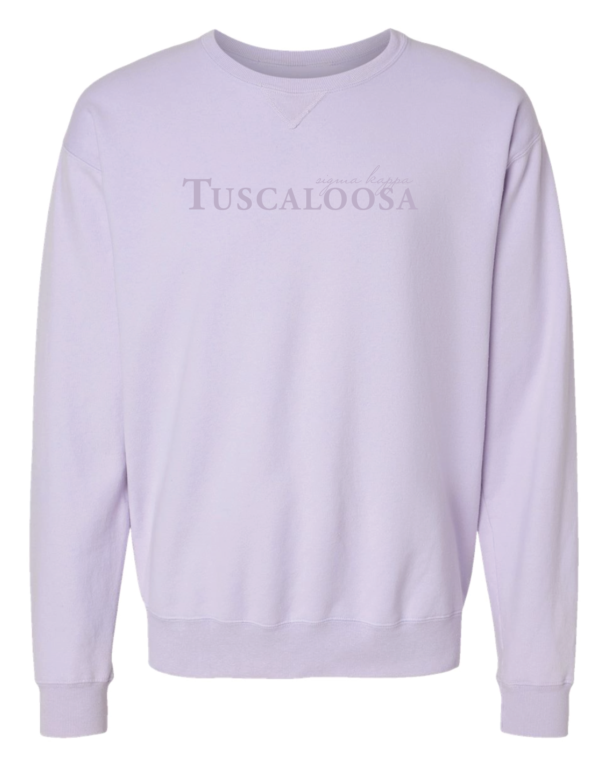 Sigma Kappa Tuscaloosa Tonal Embroidered Crewneck