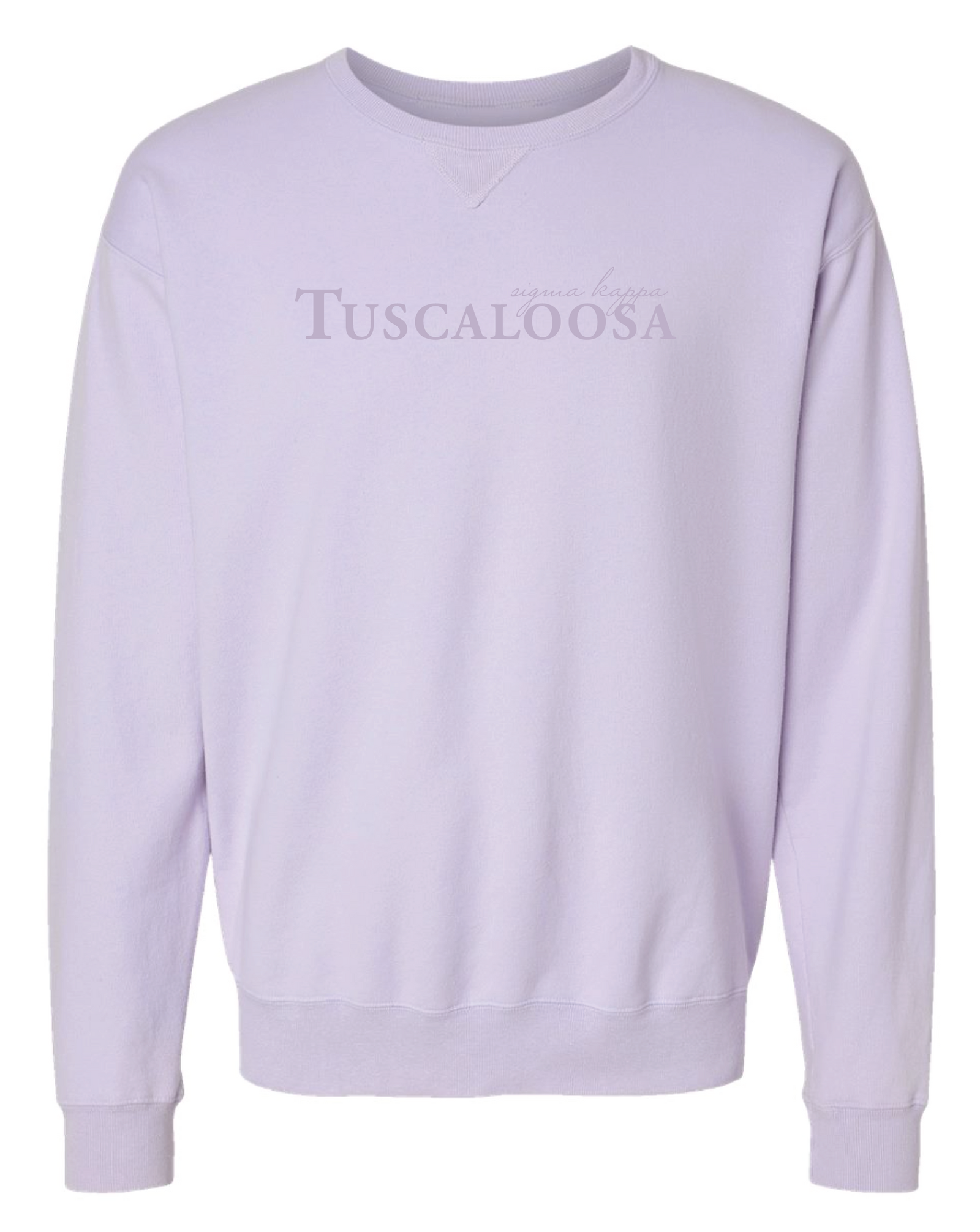 Sigma Kappa Tuscaloosa Tonal Embroidered Crewneck