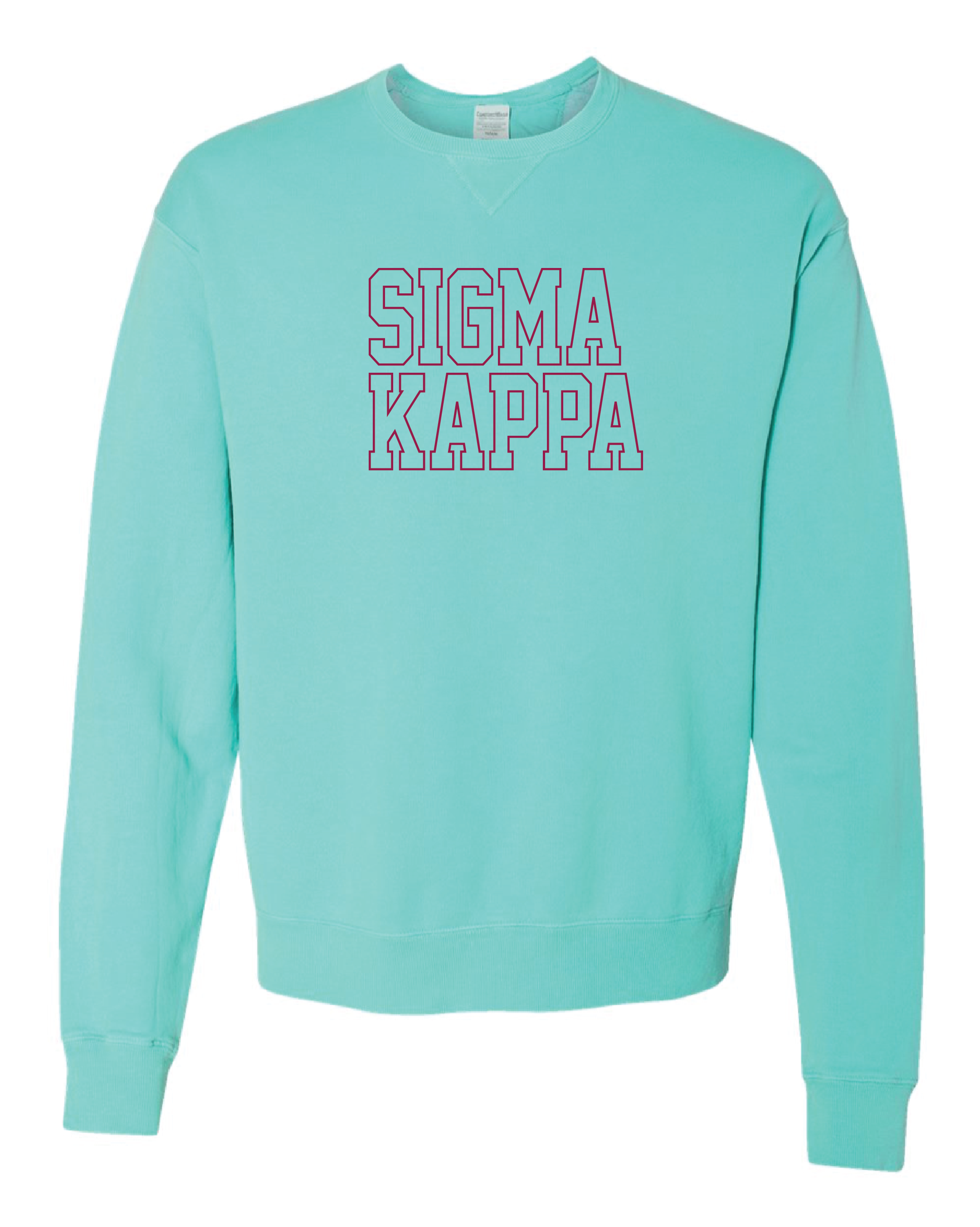 Sigma Kappa Block Letter Embroidered Crewneck