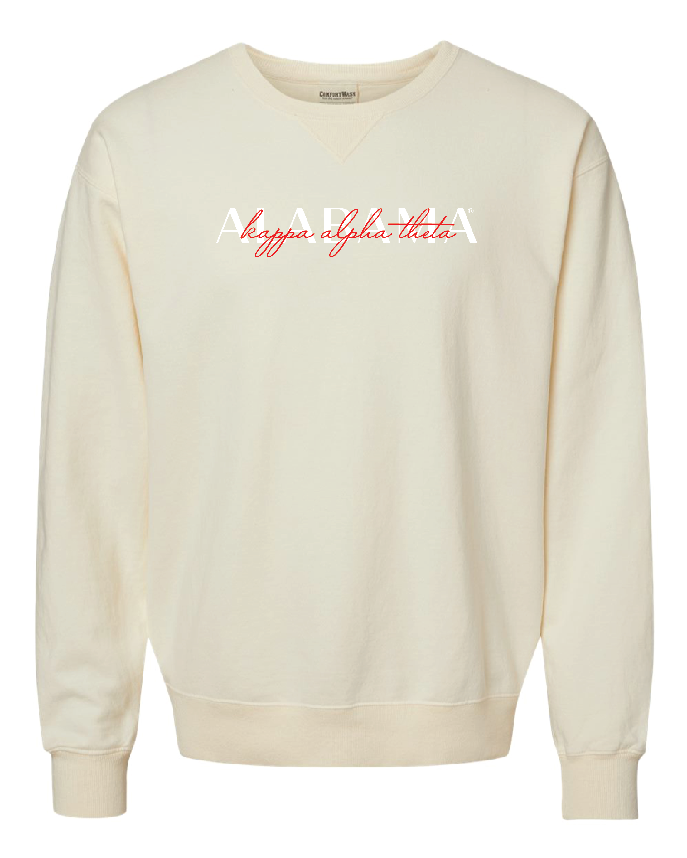 Theta Double Embroidery Crewneck
