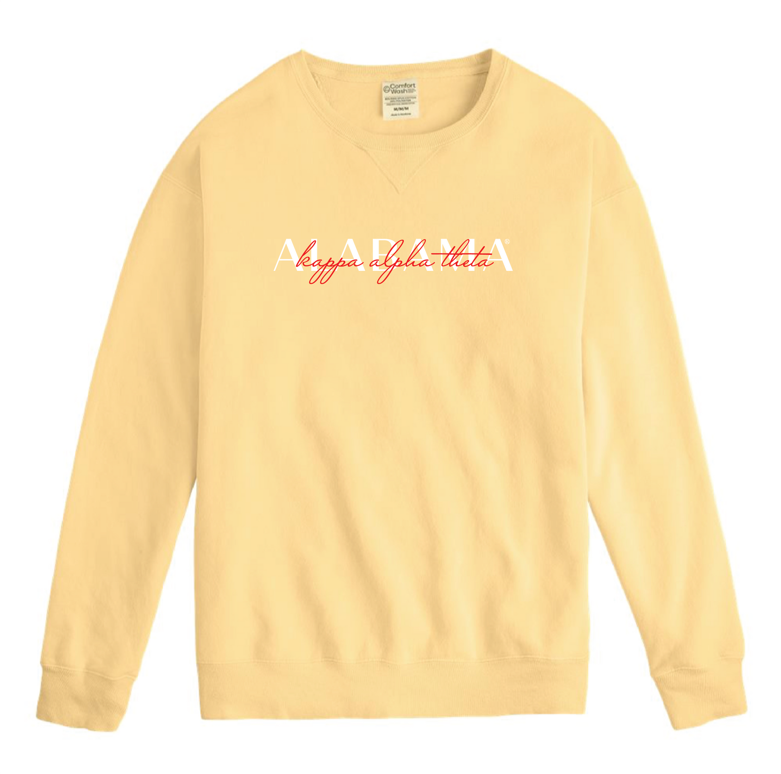 Theta Double Embroidery Crewneck