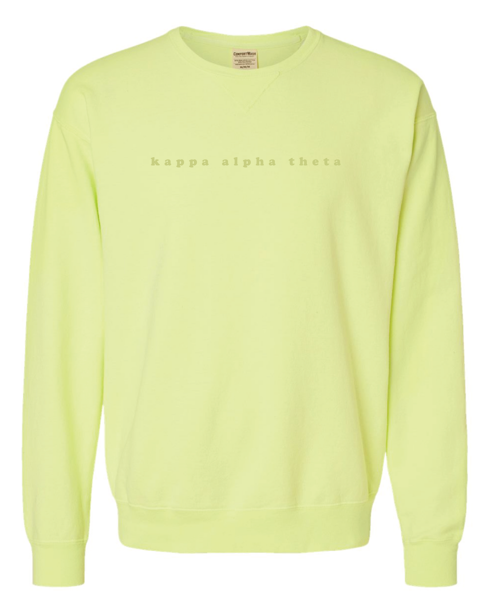 Theta Bubble Letter Tonal Crewneck