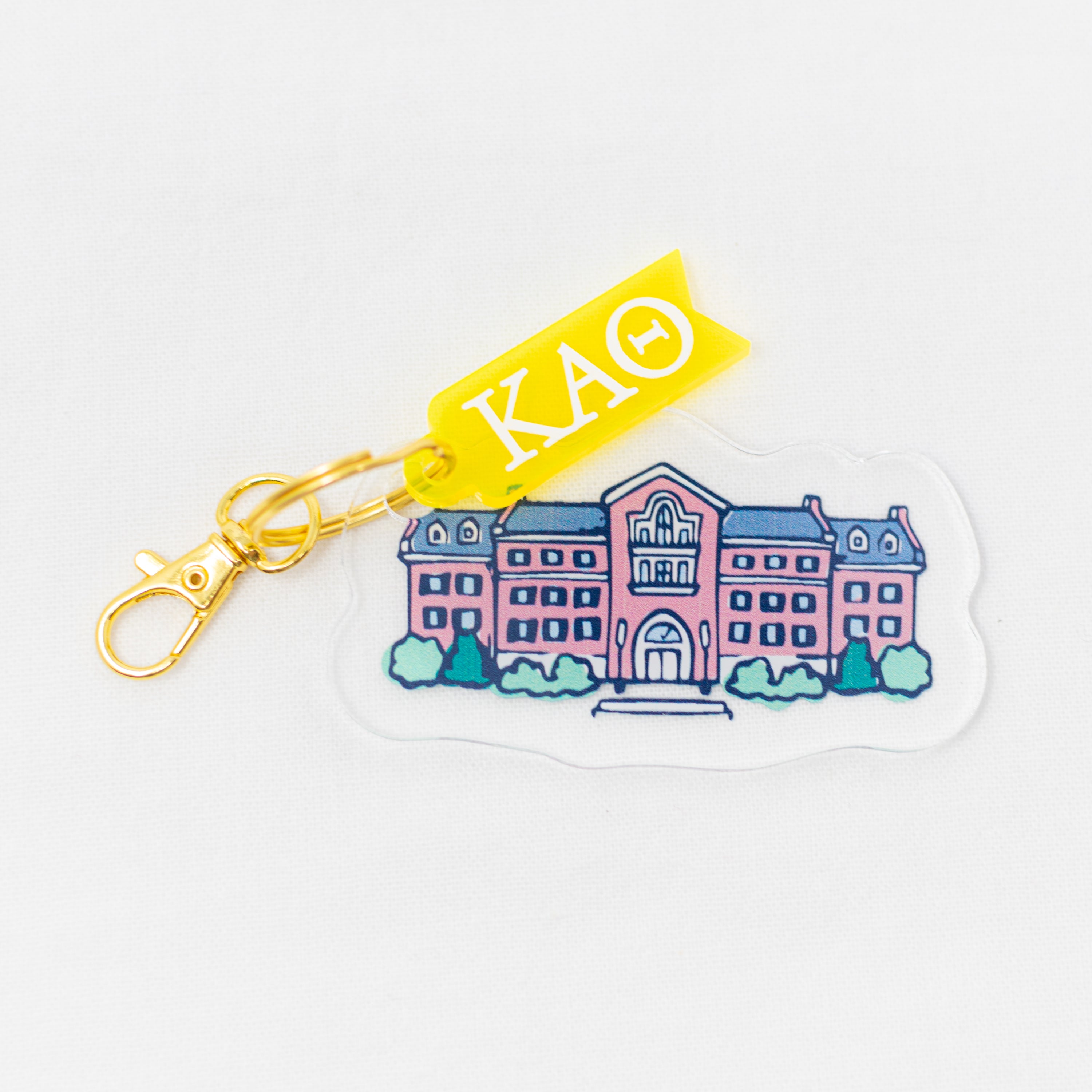 Sorority Acrylic House Keychains