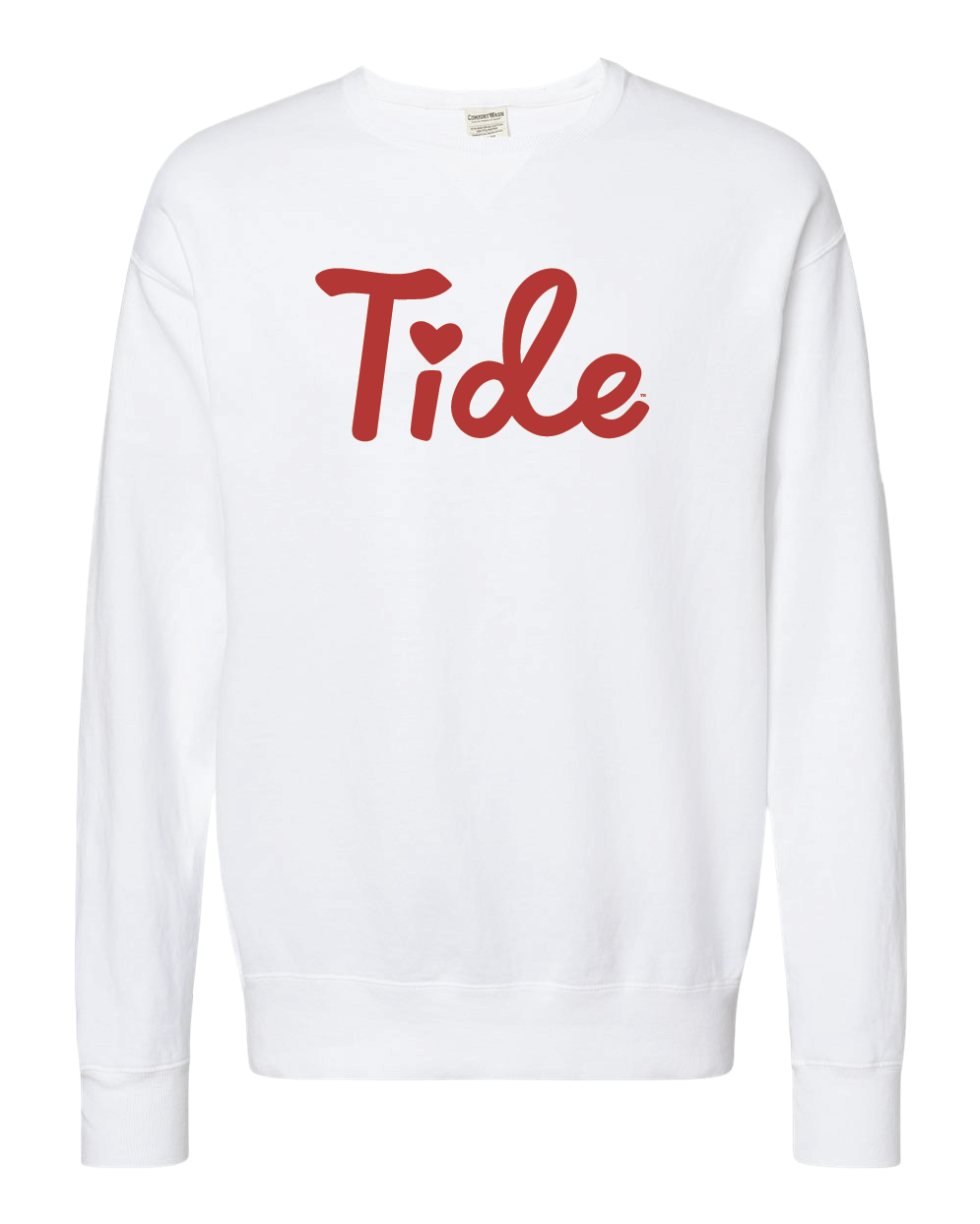 cross my Ts and heart my Is Tide crewneck