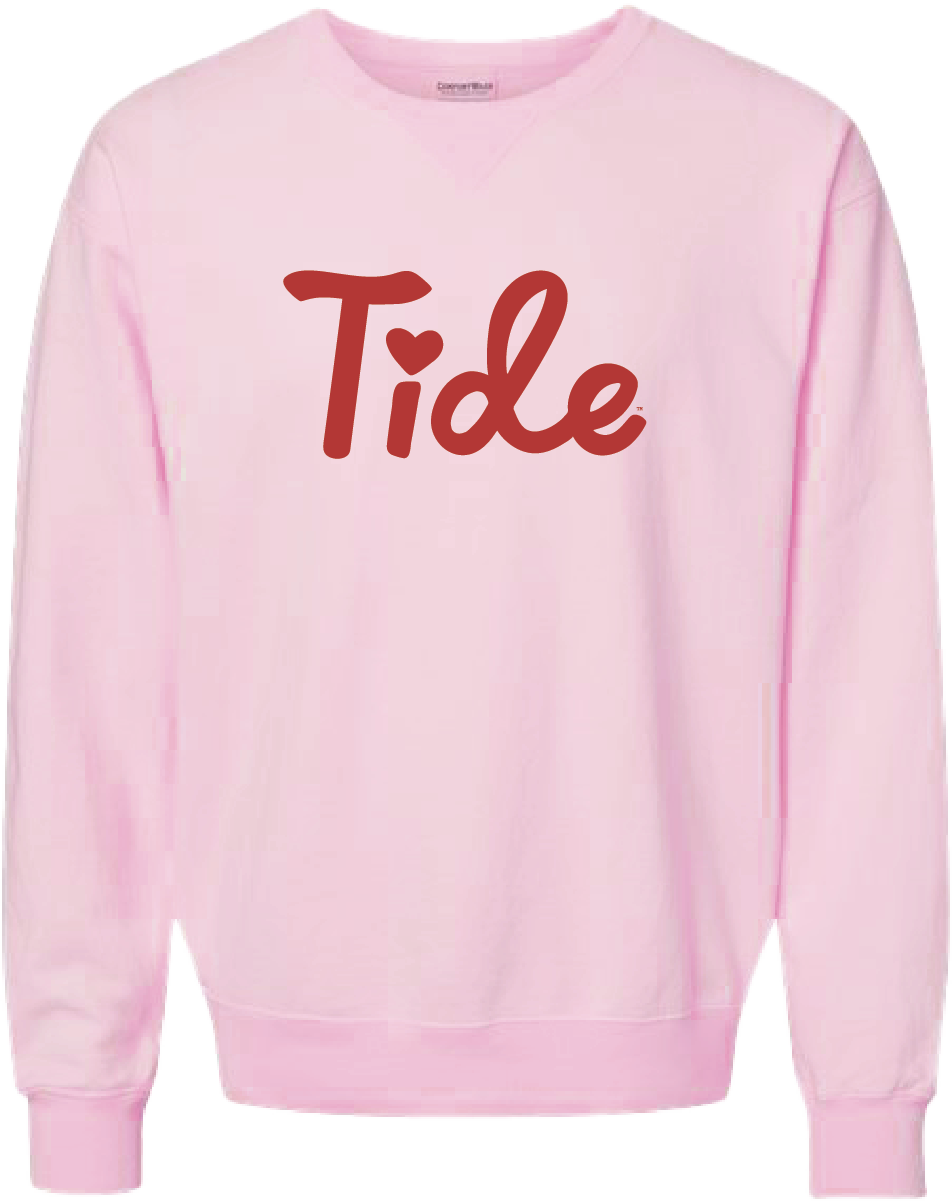 cross my Ts and heart my Is Tide crewneck