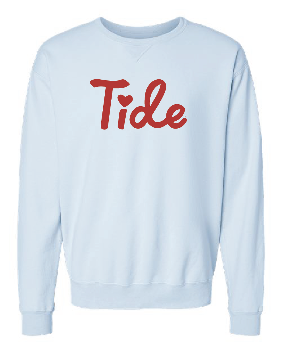 cross my Ts and heart my Is Tide crewneck