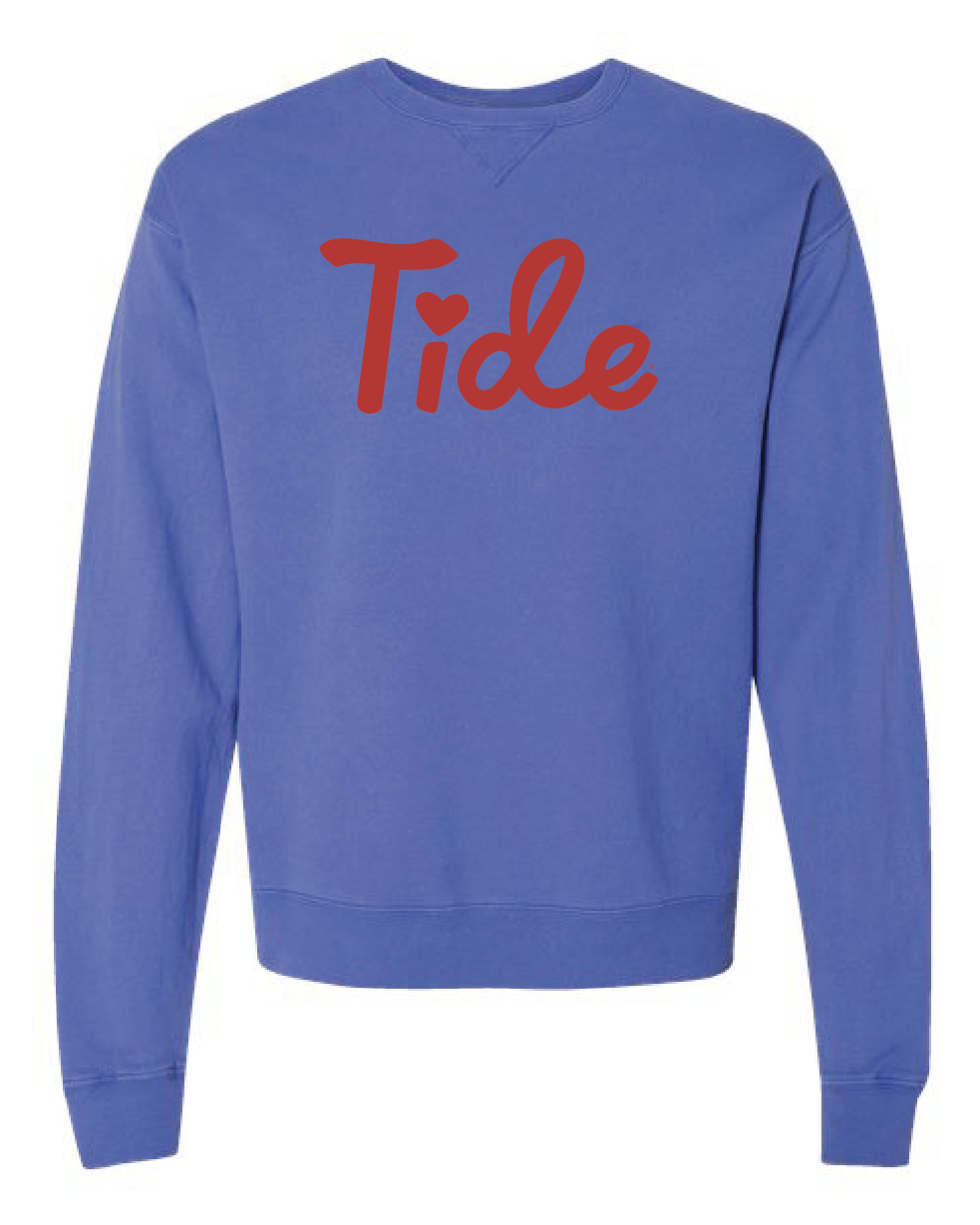 cross my Ts and heart my Is Tide crewneck