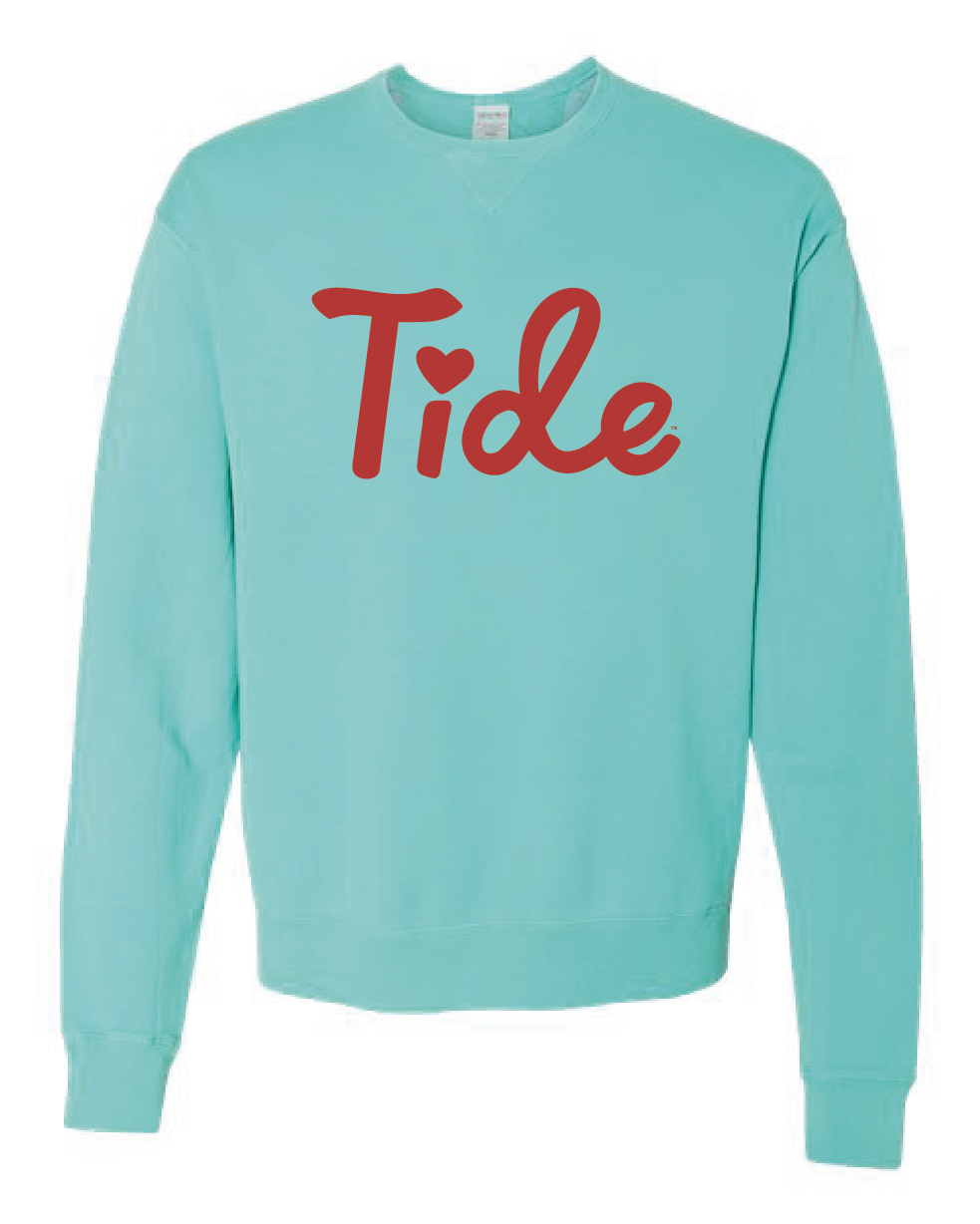 cross my Ts and heart my Is Tide crewneck