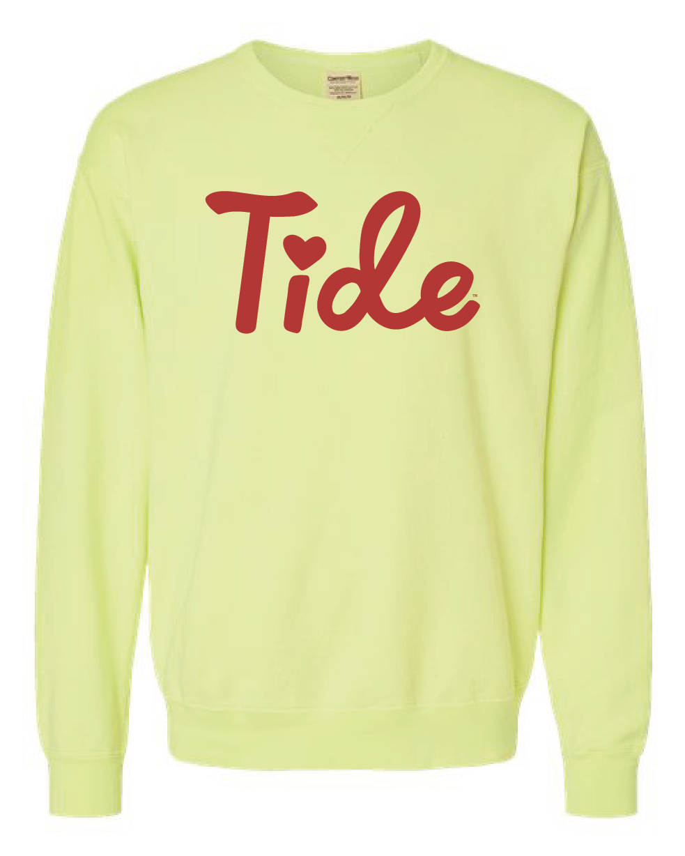 cross my Ts and heart my Is Tide crewneck