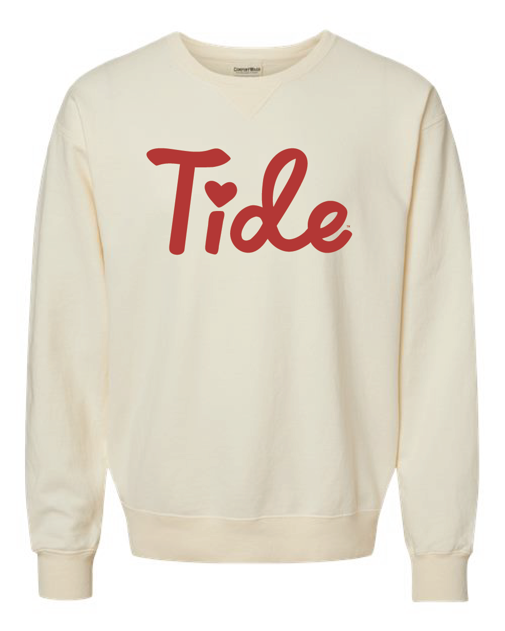 cross my Ts and heart my Is Tide crewneck