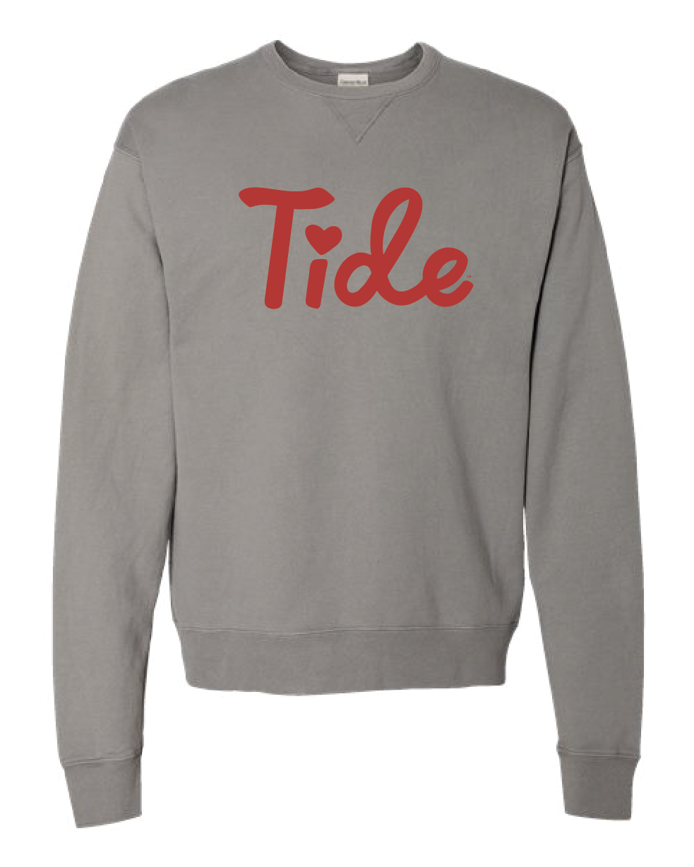 cross my Ts and heart my Is Tide crewneck