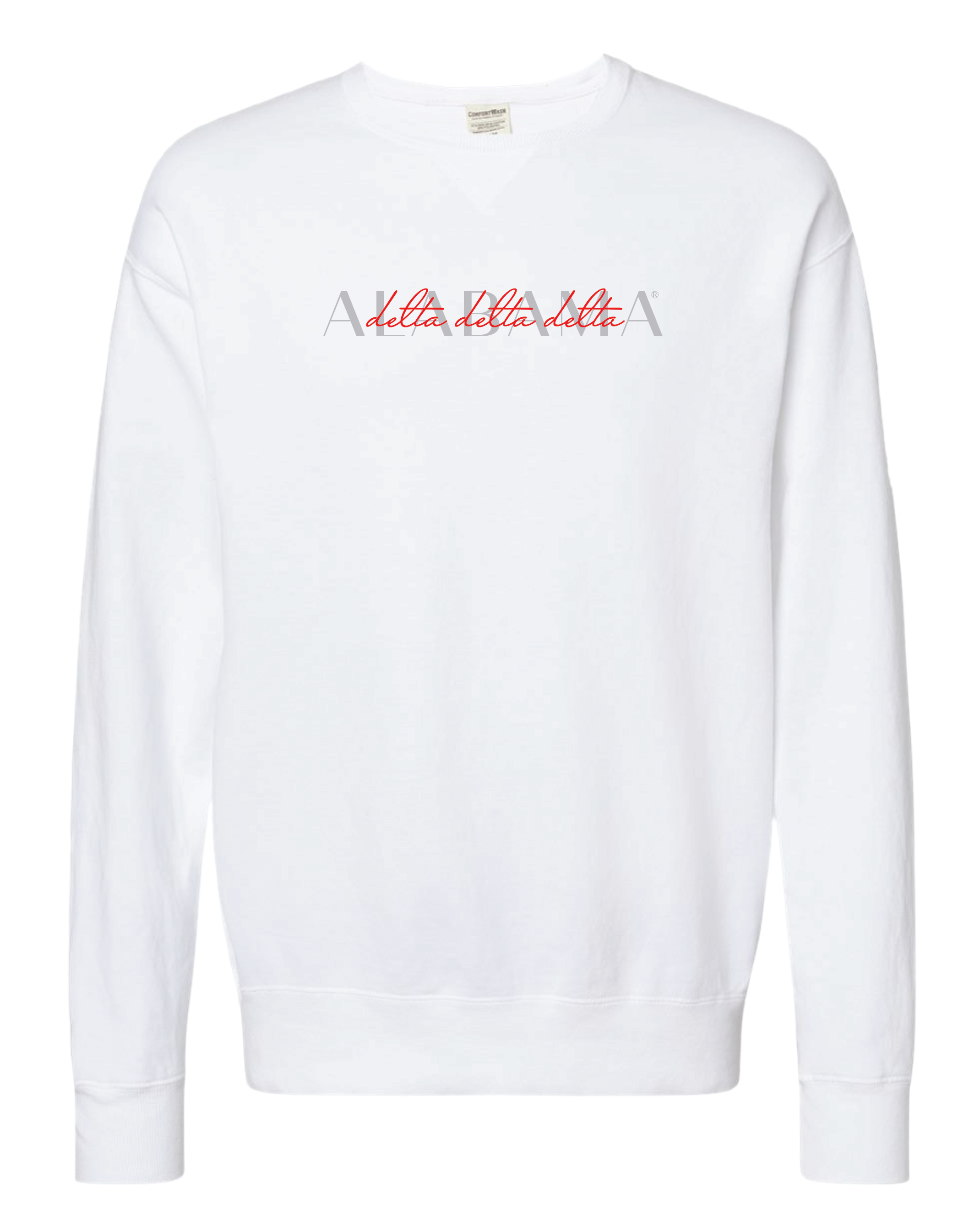 Tri Delt Double Embroidery Crewneck