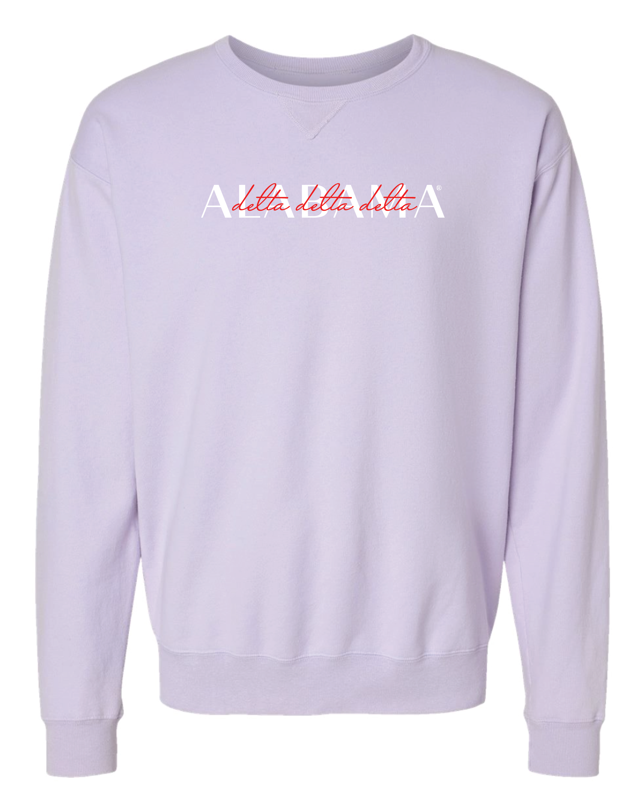 Tri Delt Double Embroidery Crewneck