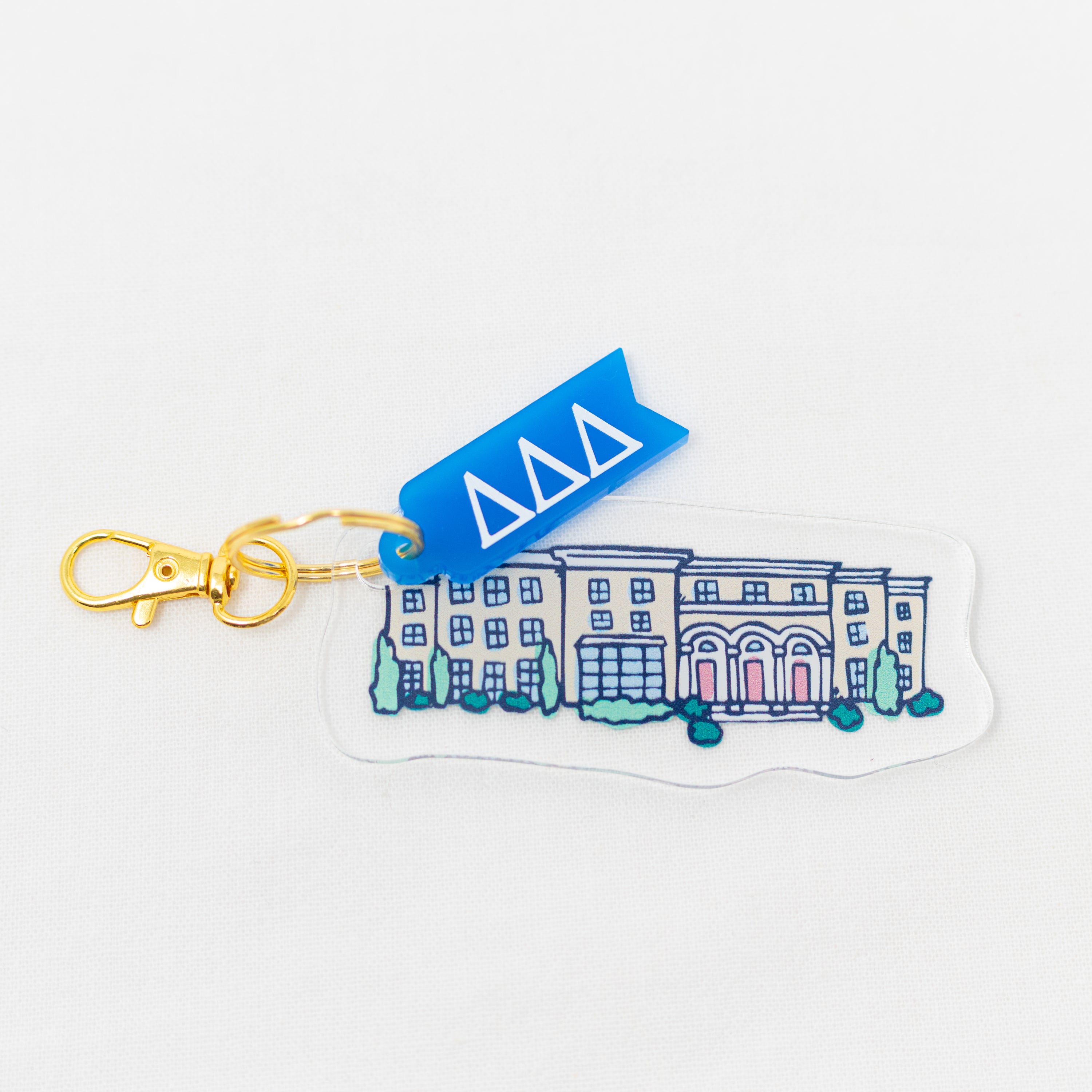 Sorority Acrylic House Keychains