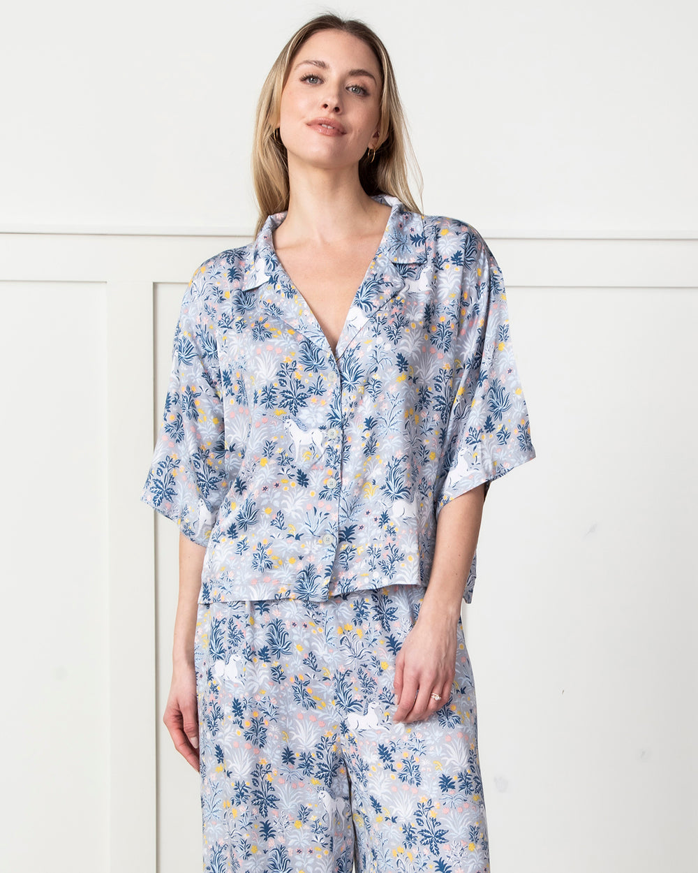 Printfresh Unicorn's Garden Satin Wildest Dreams Pajama Set