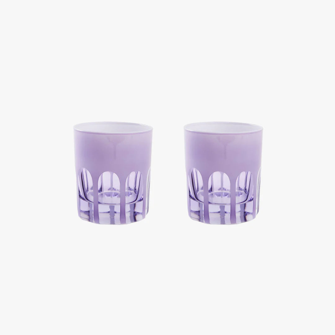 RIALTO GLASS OLD FASHION SET/2, LUPINE
