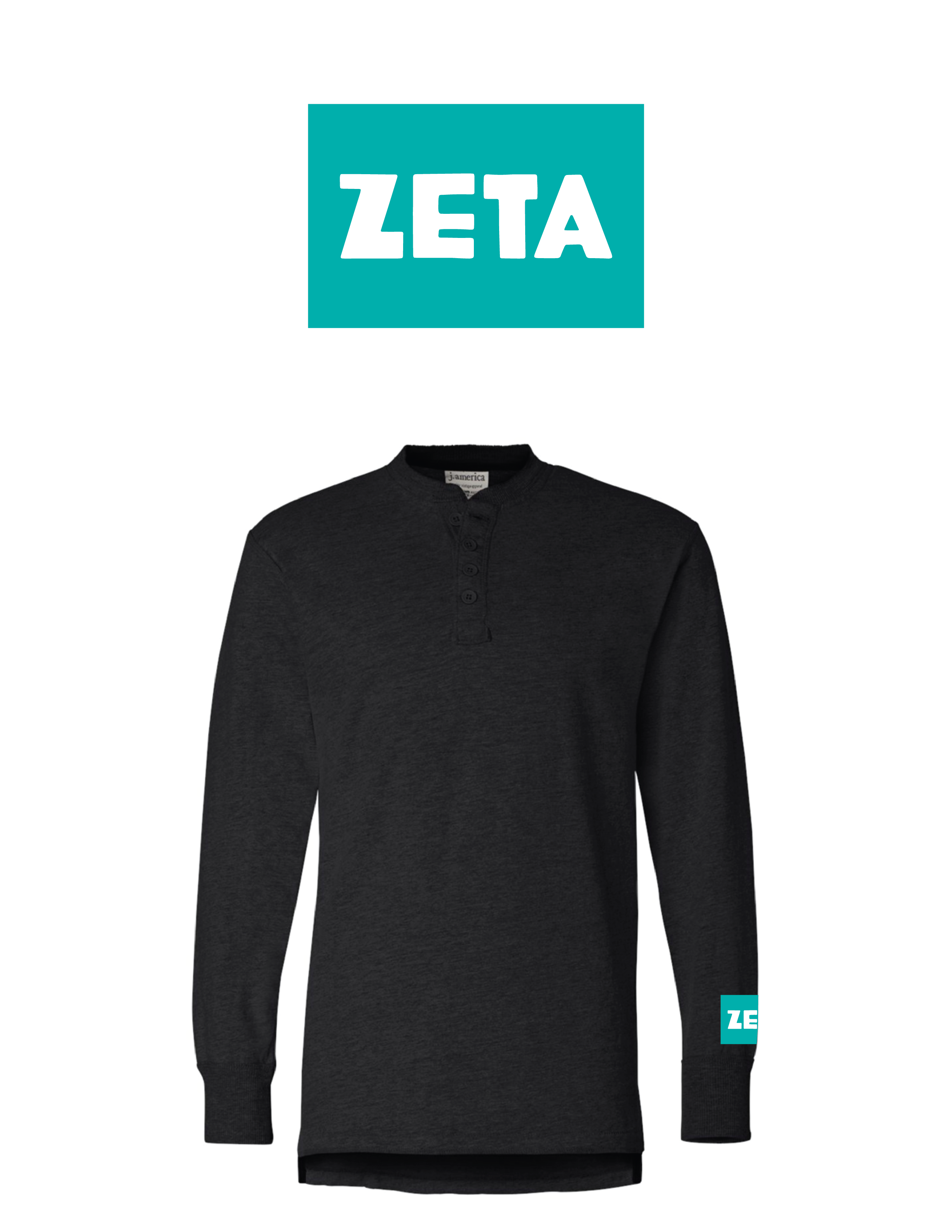 Sorority Patch greys Henley