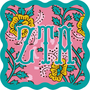 Sorority Block Print Acrylic Single Coasters