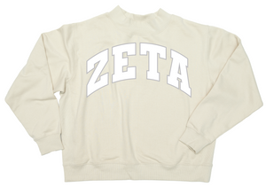 Sorority Twill Mockneck