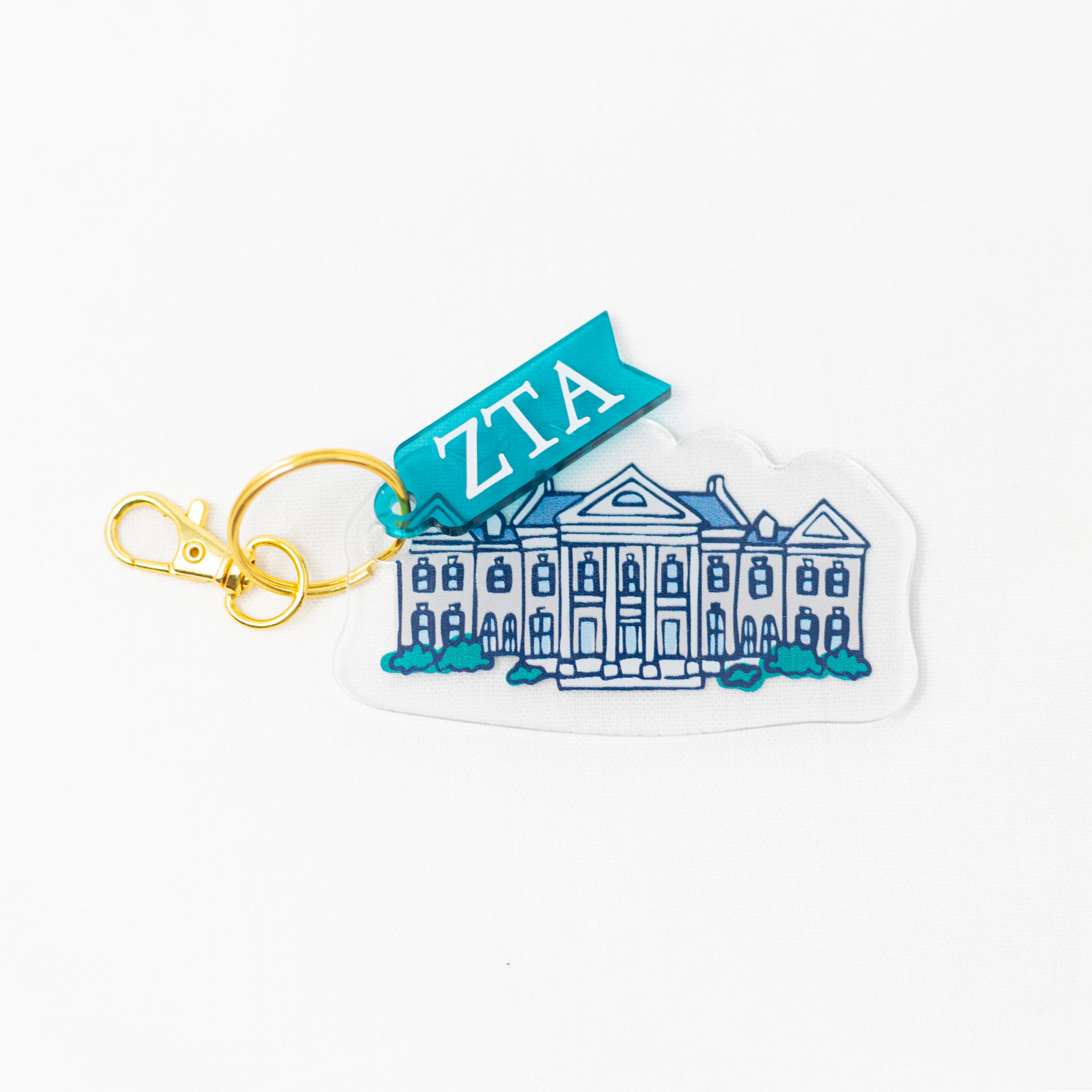 Sorority Acrylic House Keychains