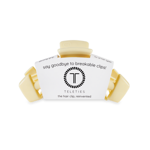 Classic Hair Clip | Medium | Butter Yellow