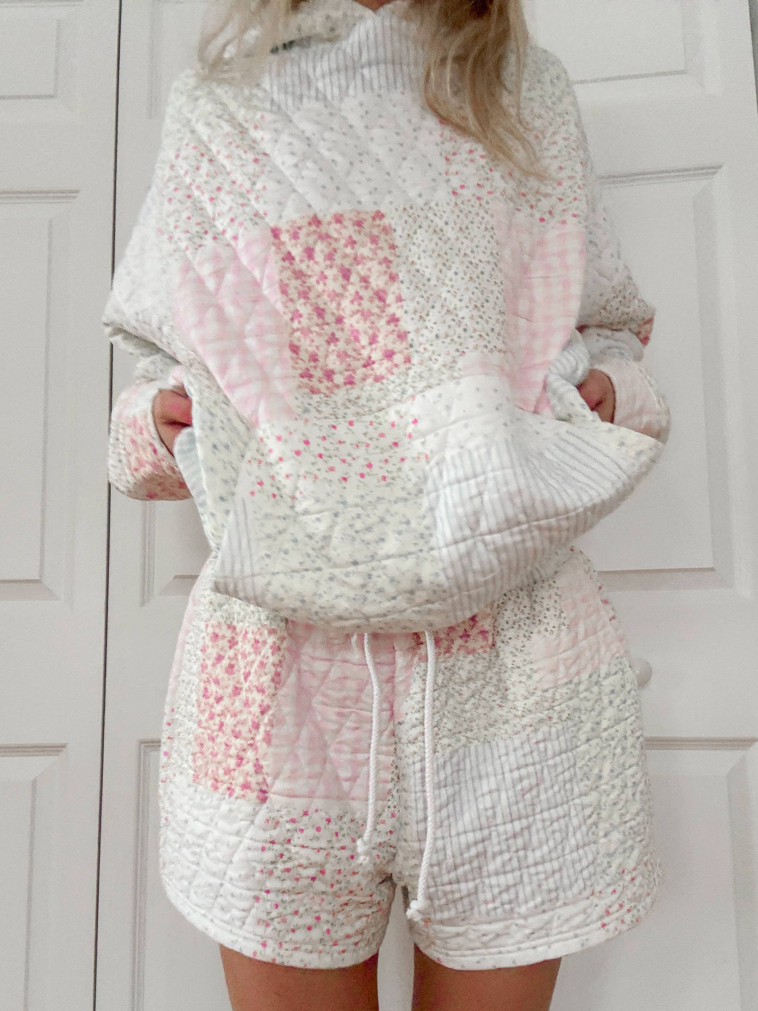 Quilted Pastel Shorts: Pastel