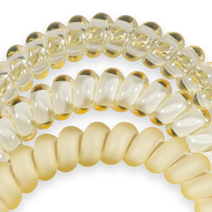 Spiral Hair Coils | Small | Butter Yellow Hair Ties