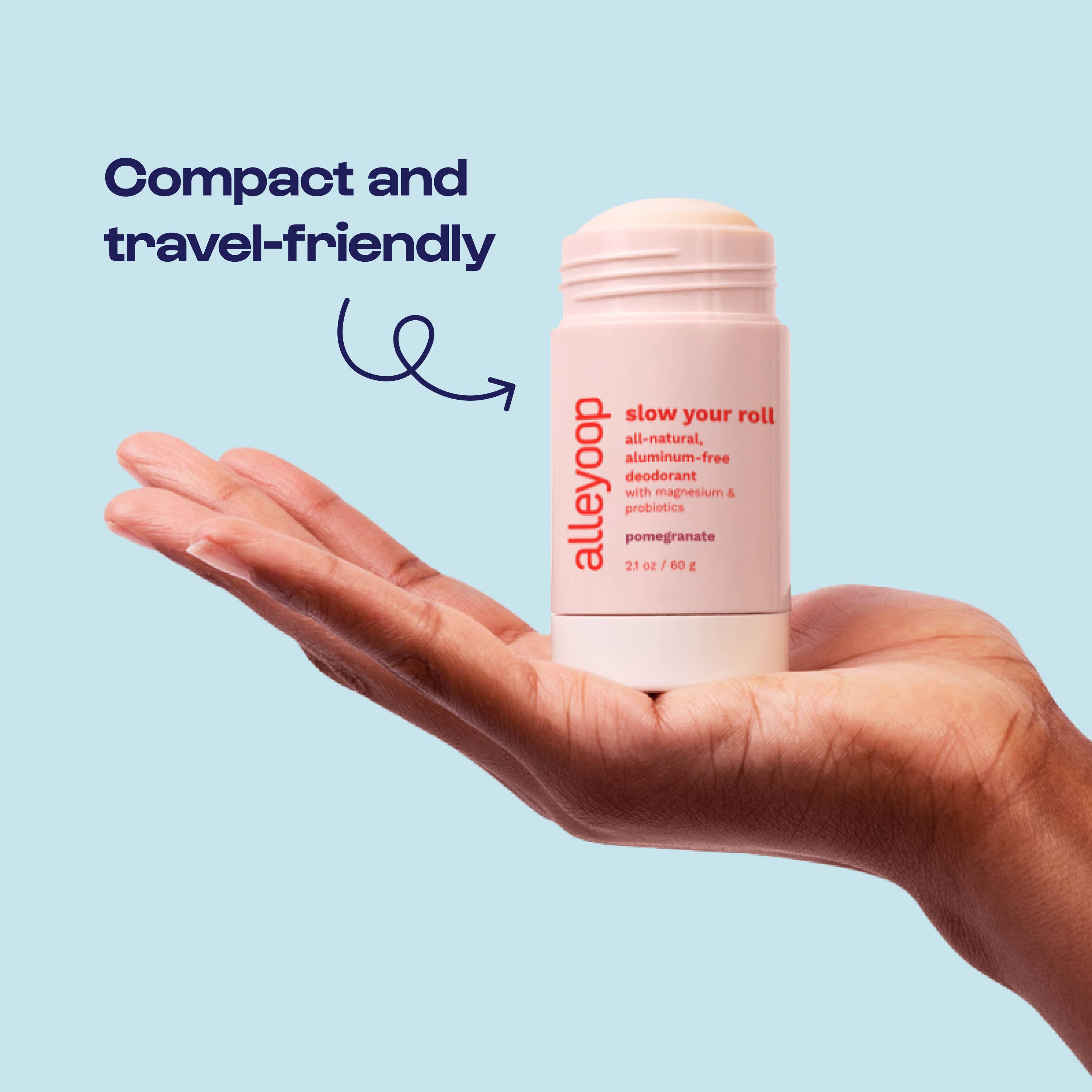 Slow Your Roll Natural Deodorant - Pomegranate Scent: Full - 60g