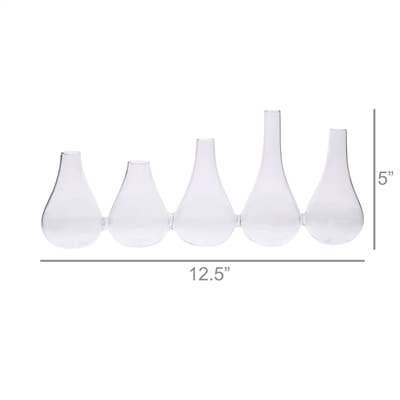 Quintet Glass Vase - Lrg