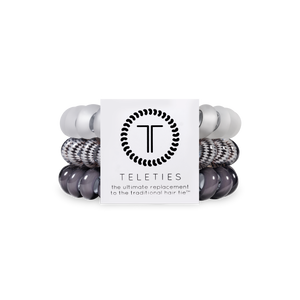 Spiral Hair Coils | Large | Silver Flames Hair Ties