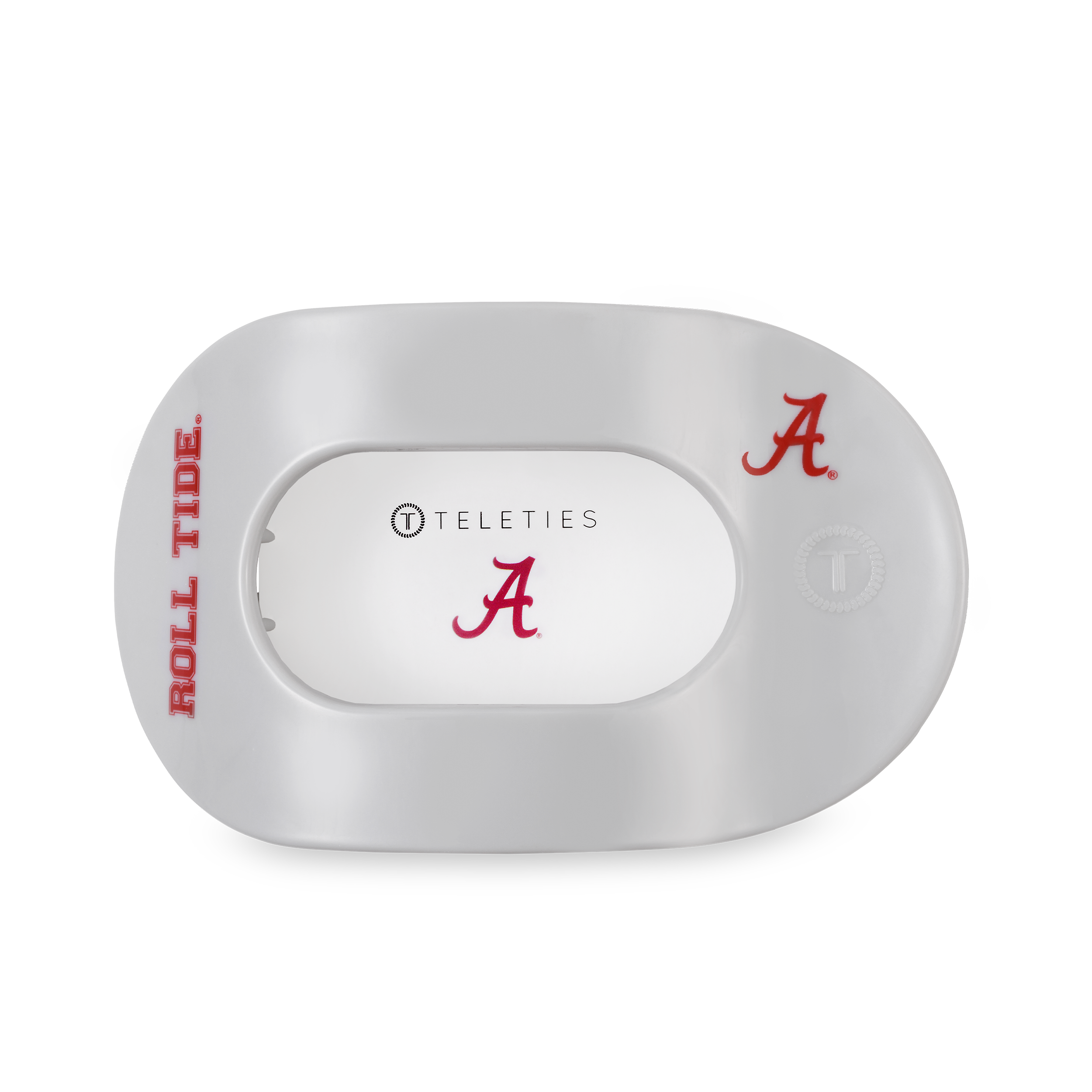 Flat Round Hair Clip | Large | Roll Tide!