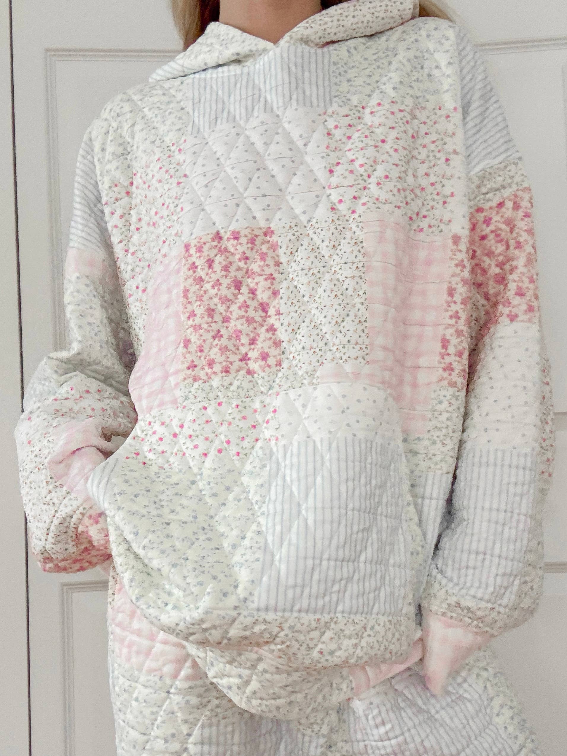 Quilted Pastel Hoodie: Pastel