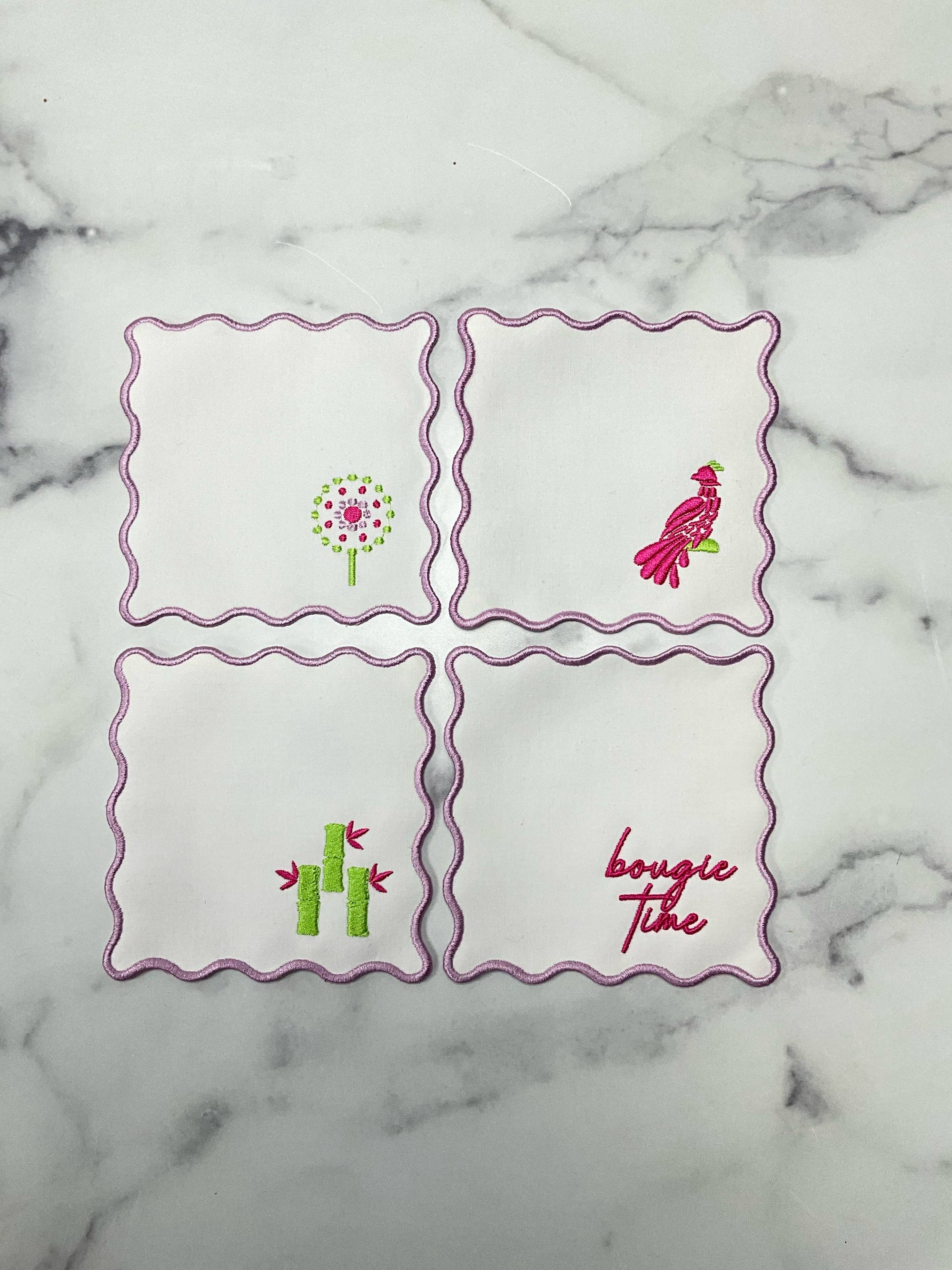 Embroidered Cocktail Napkins