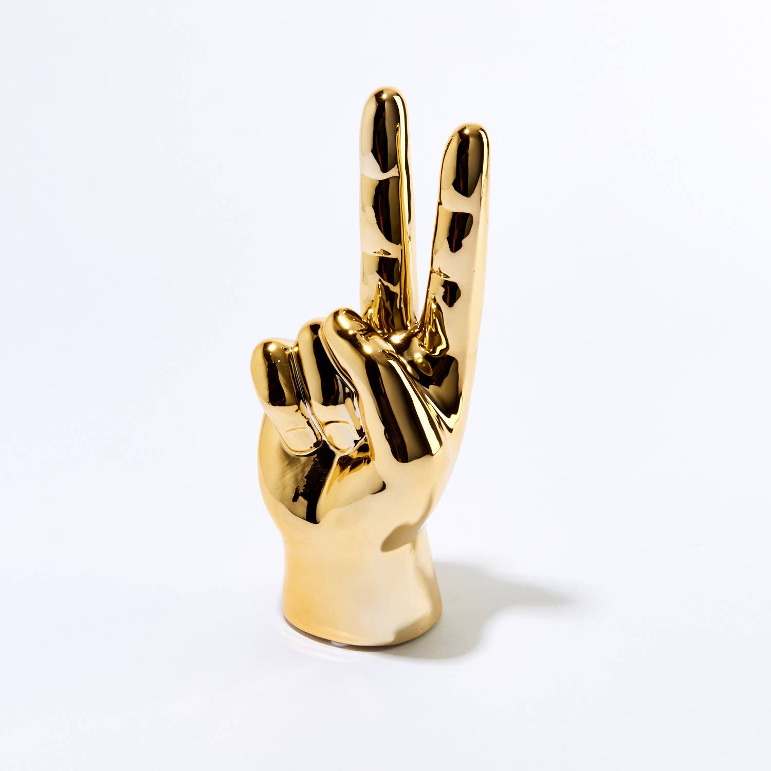 Gold Peace Hand Table Top - 8" tall