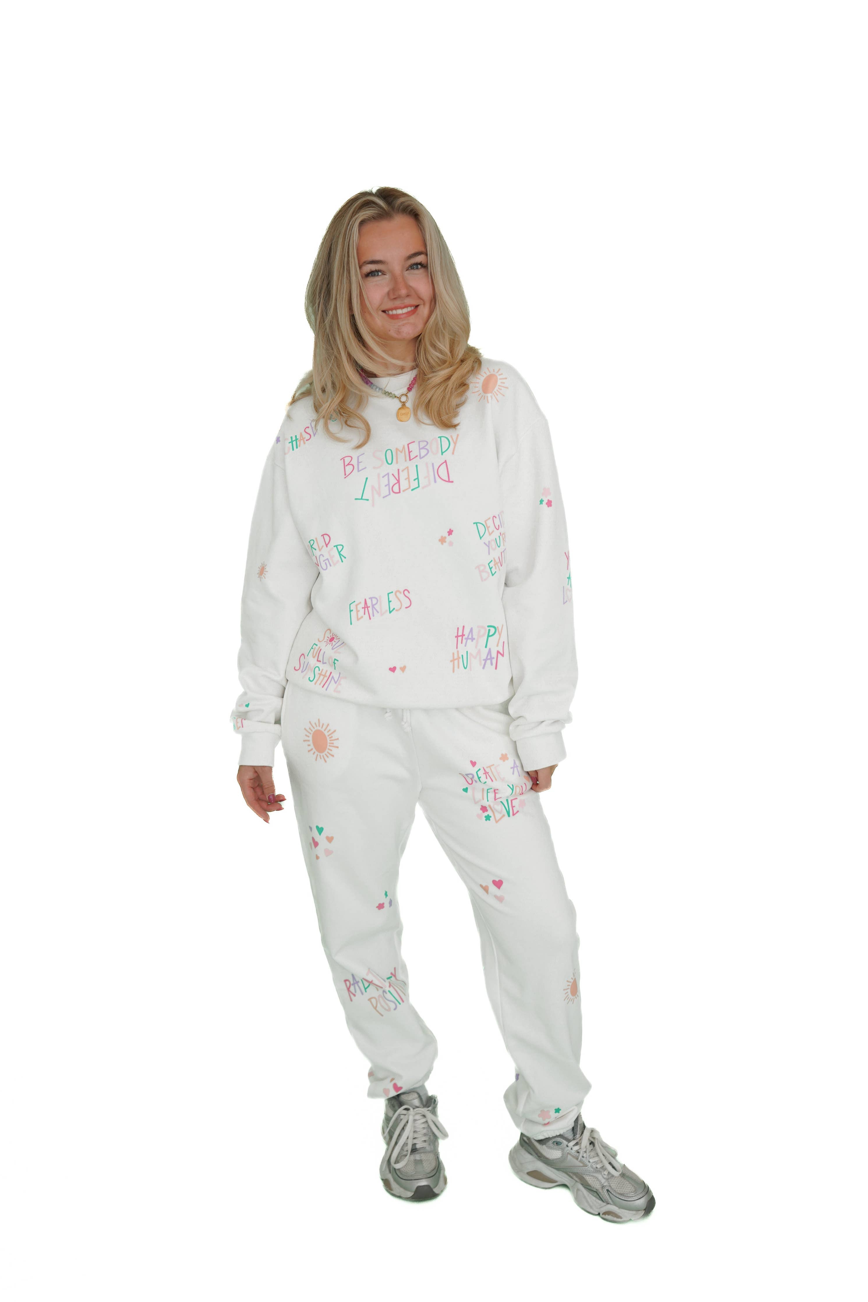 The Different Sweatpant- White: L