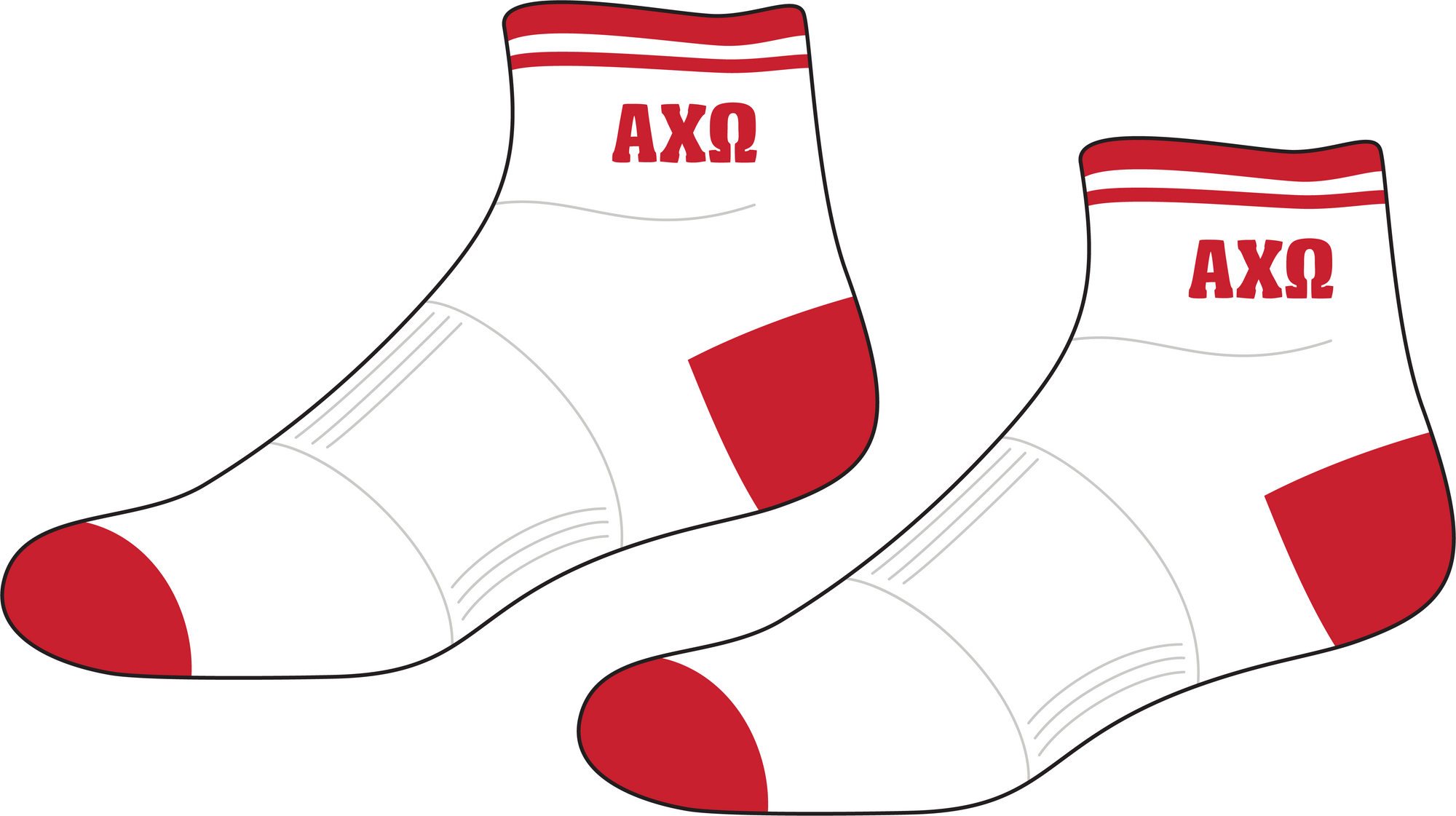 Sorority Quarter Socks