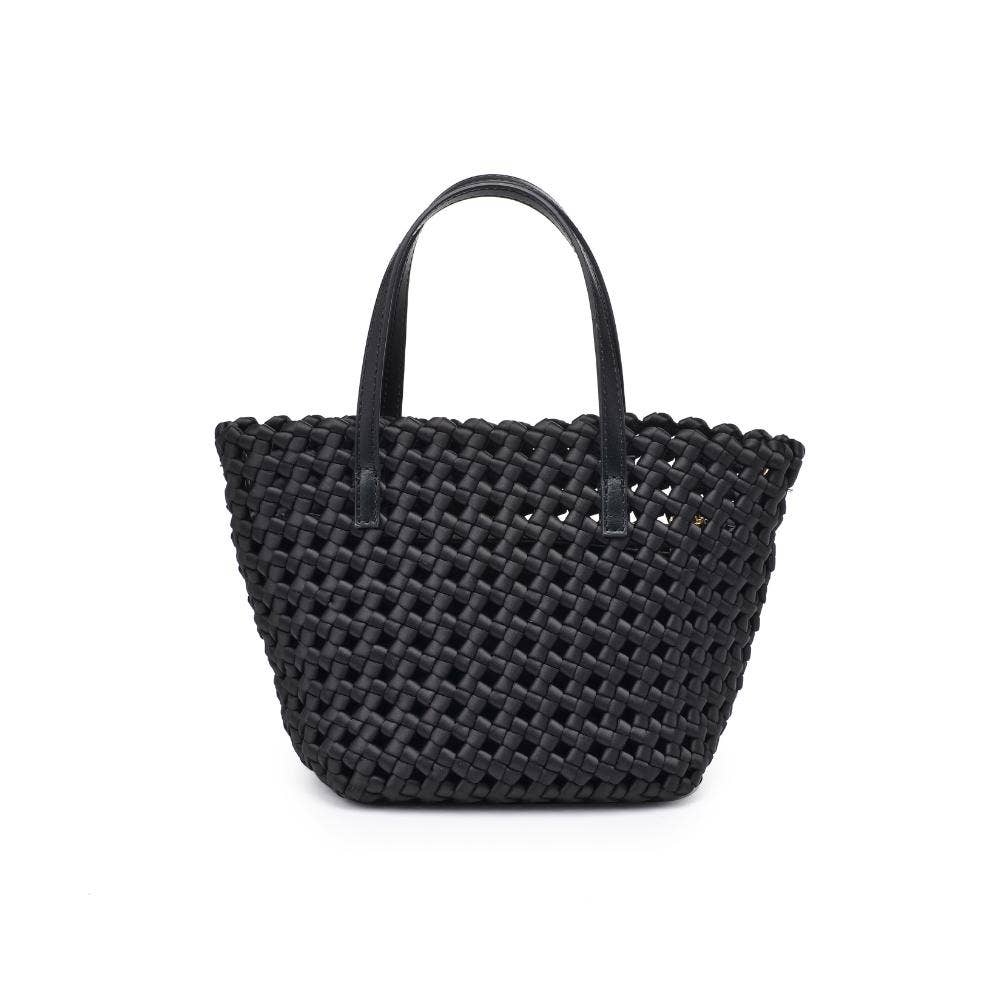 Serenity - Hand Woven Knot Crossbody: Black