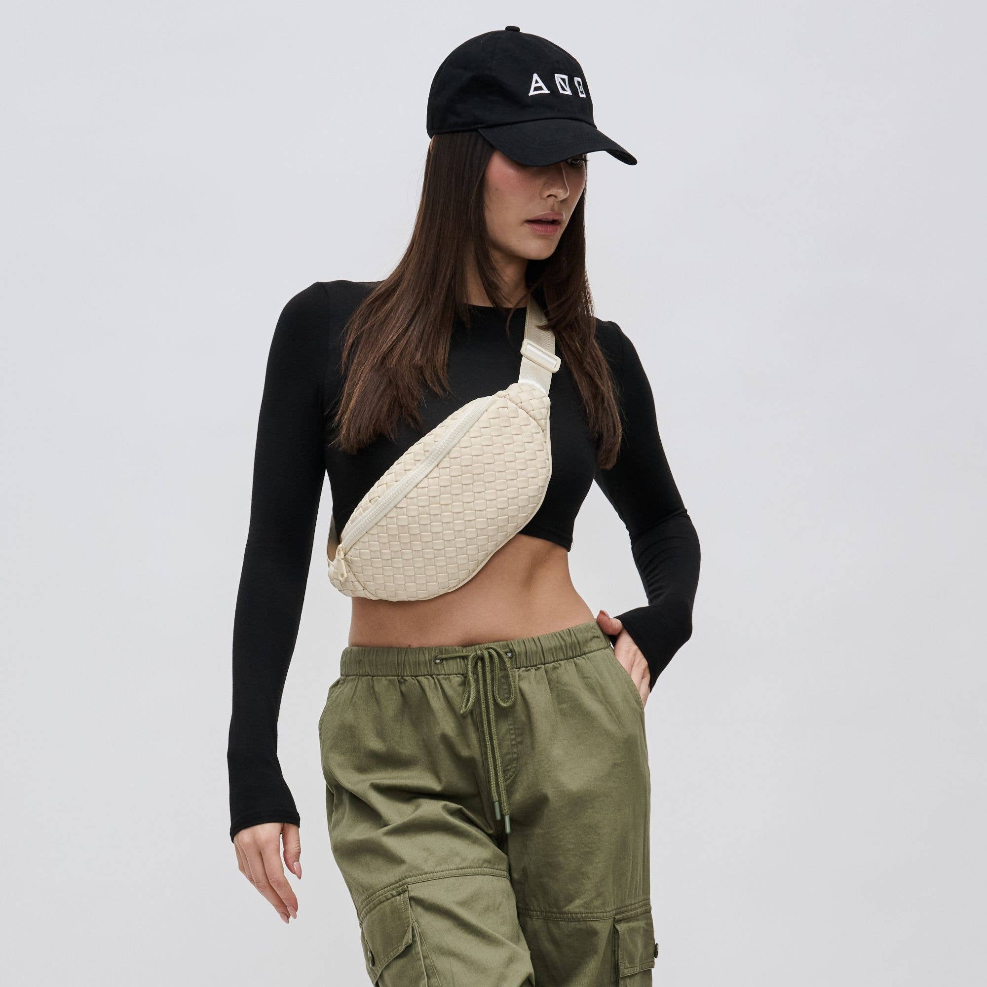 Aim High  Woven Neoprene Belt Bag: Neon Yellow