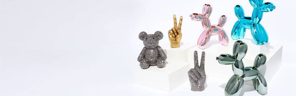 Gold Peace Hand Table Top - 8" tall