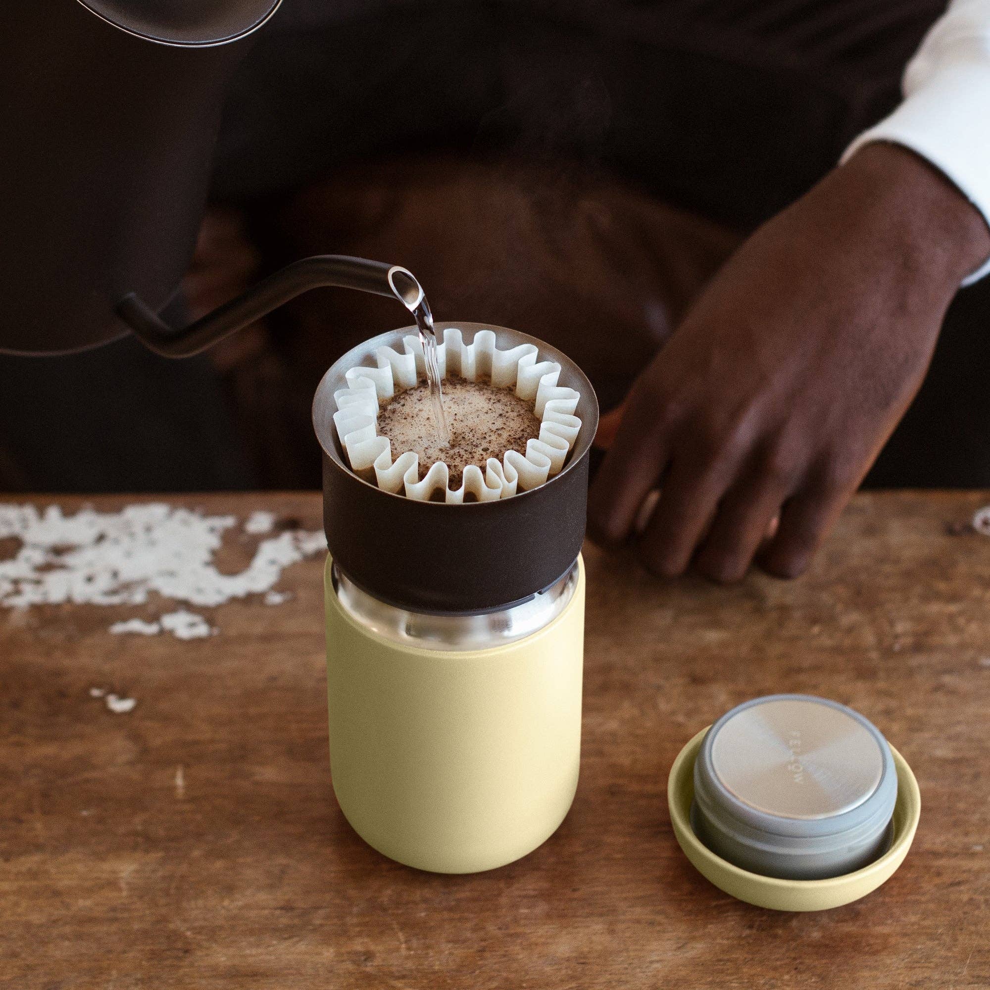 Carter Wide Mug: Matte White / 16 oz