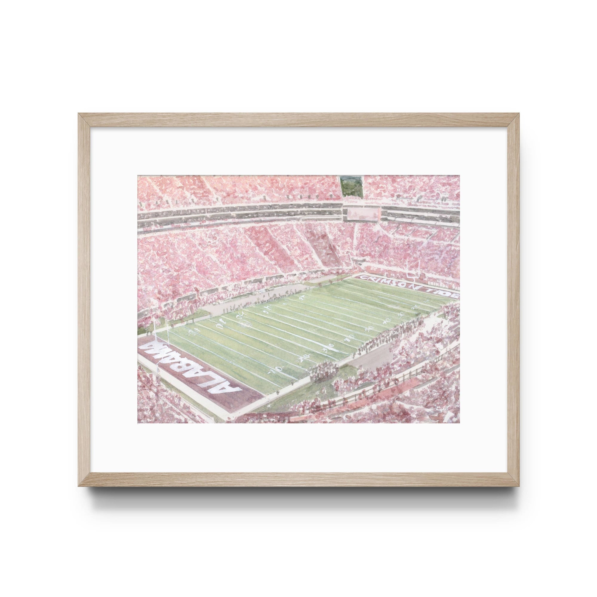 Bryant Denny Stadium Interior Print, Collegiate: 5x7