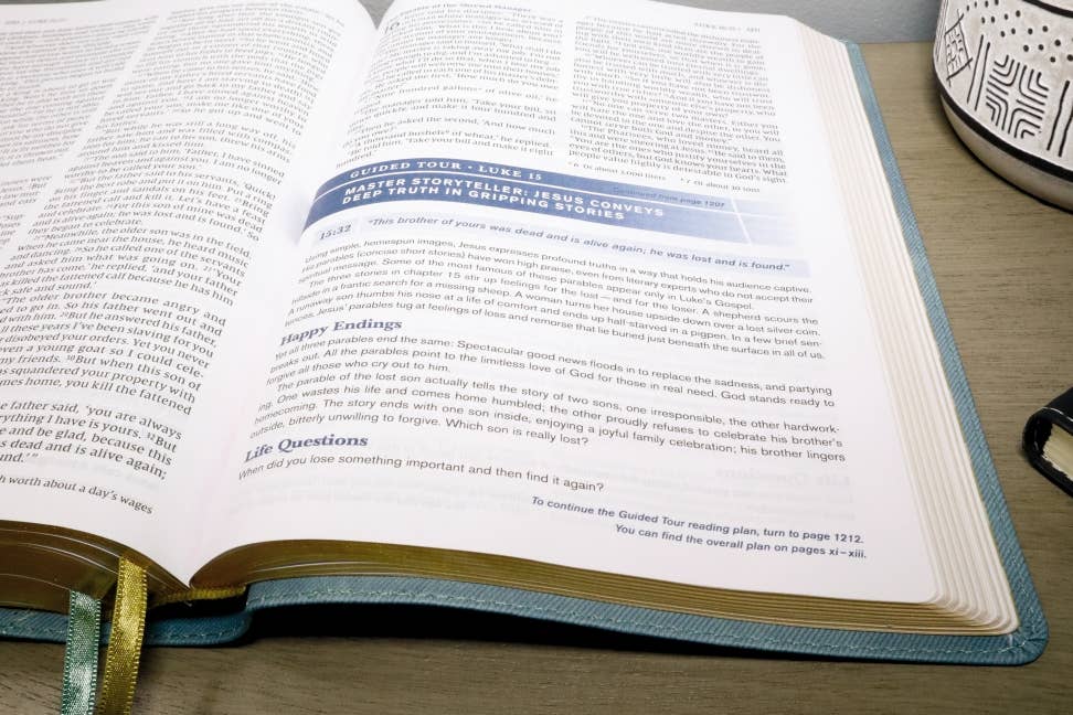 NIV Student Bible, Leathersoft, Teal