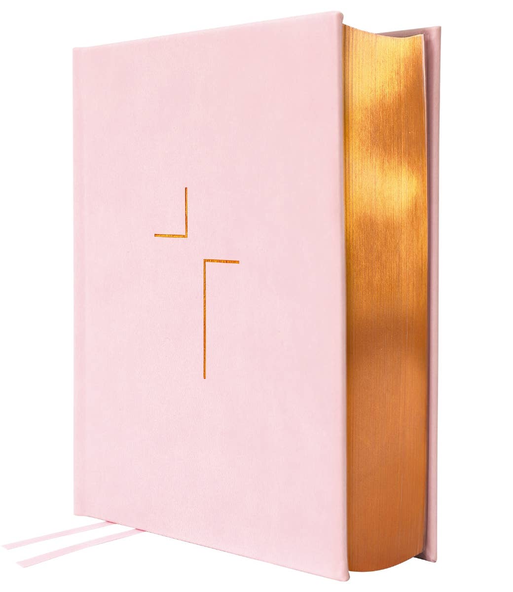 ESV The Jesus Bible Leathersoft Over Board Pink