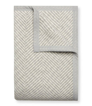 Harborview Herringbone Light Grey Blanket: Original