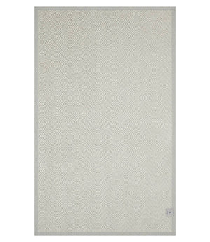 Harborview Herringbone Light Grey Blanket: Original