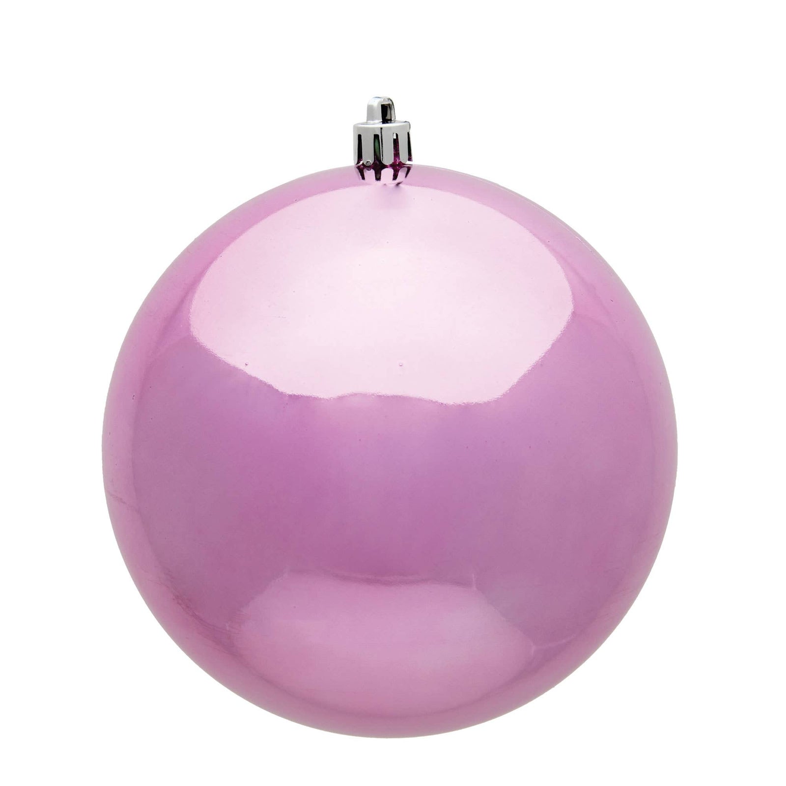 Vickerman 3" Pink Shiny Ball Ornament: Pink / Plastic / 3"