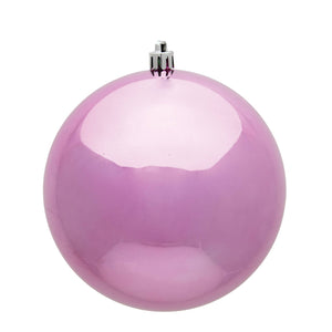 Vickerman 3" Pink Shiny Ball Ornament: Pink / Plastic / 3"