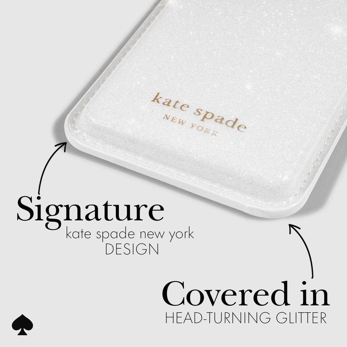 Kate spade new york Wallet MagSafe White Glitter: White Glitter