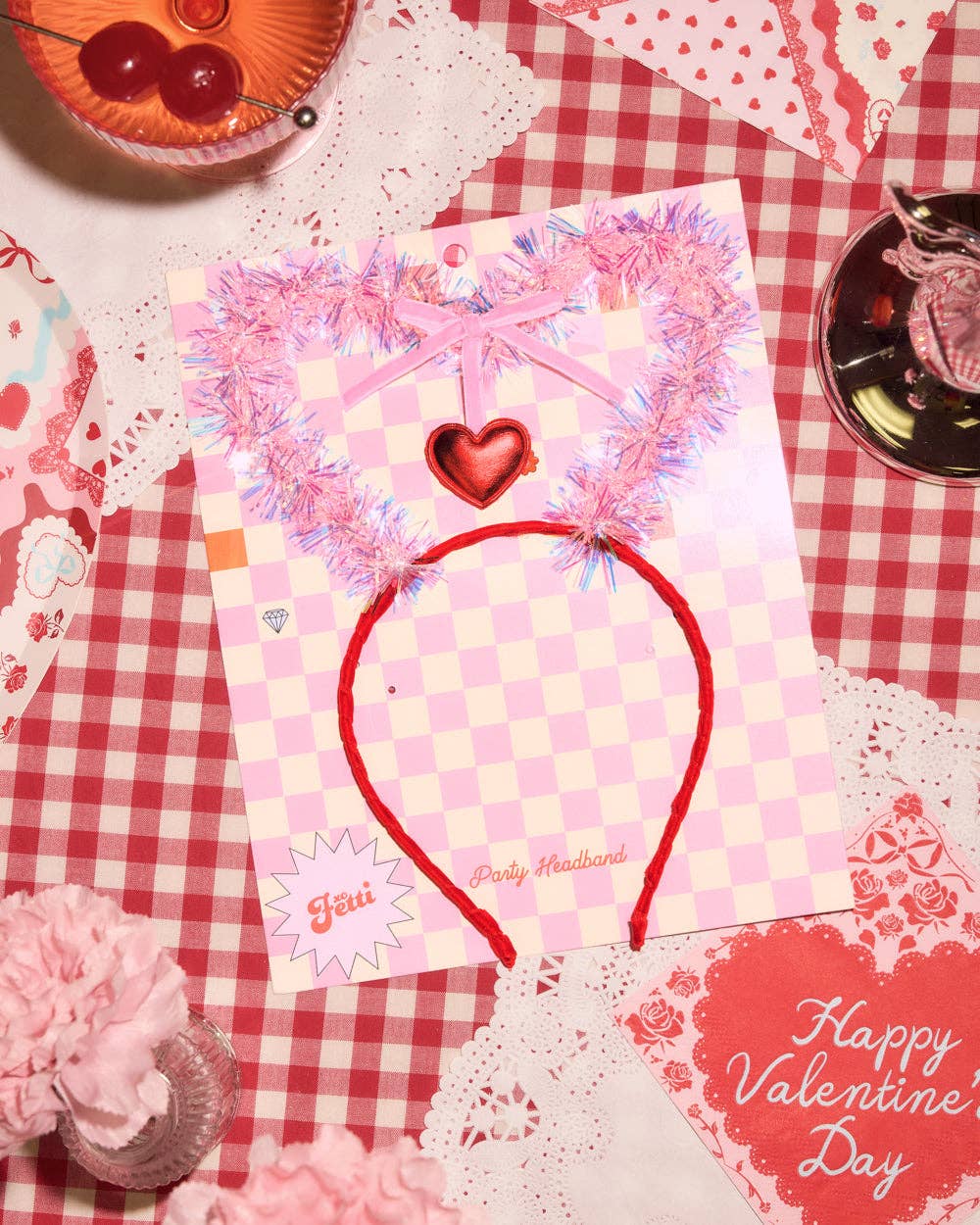 Valentine's Heart Headband | Galentine's, Vday decor, gift